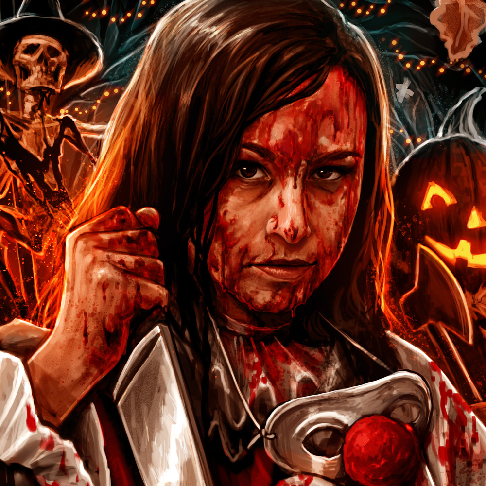 Danielle Harris signed Halloween 11X17 photo Michael Myers – DOTD Dist., image size:1000x1000