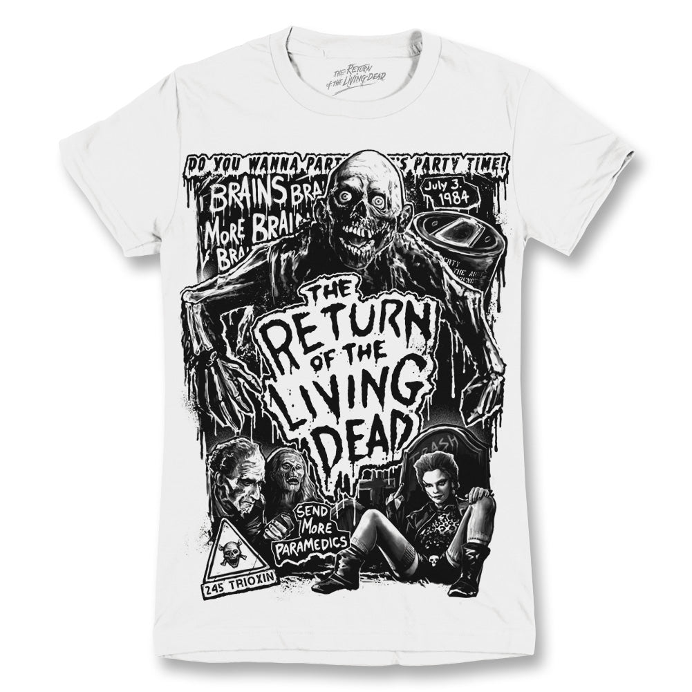 Return Of The Living Dead 245 Trioxin Tarman Horror Movie Ladies T-Shirt
