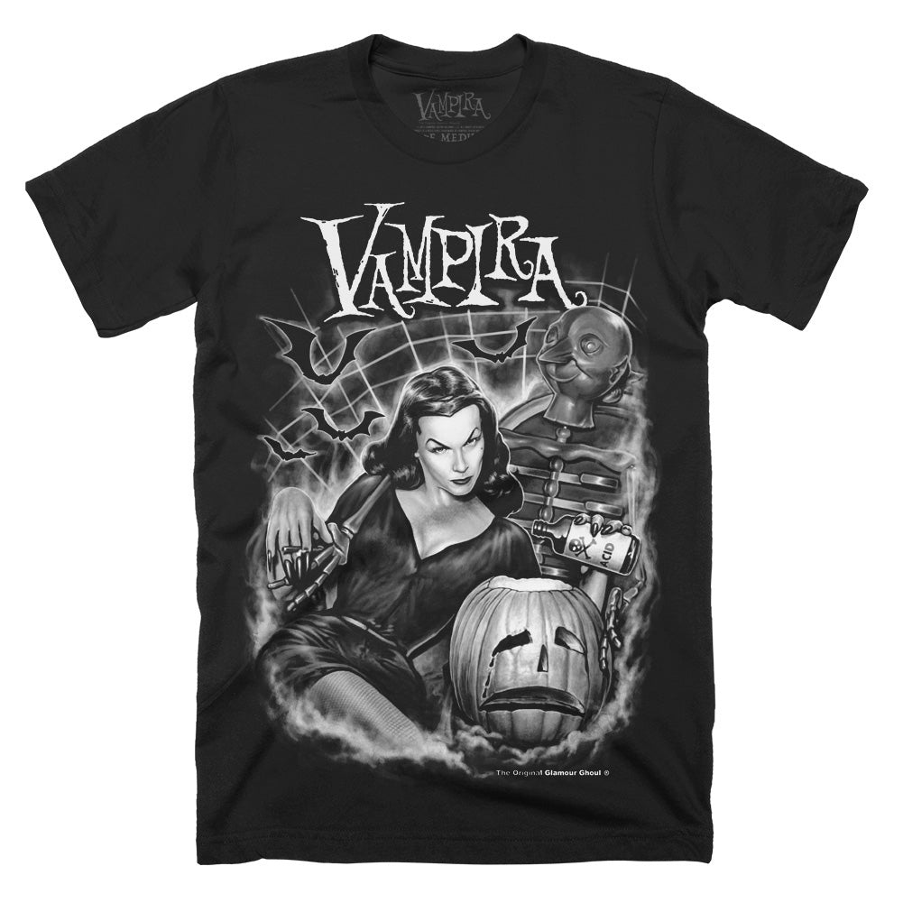 Vampira Black Acid Horror T-Shirt