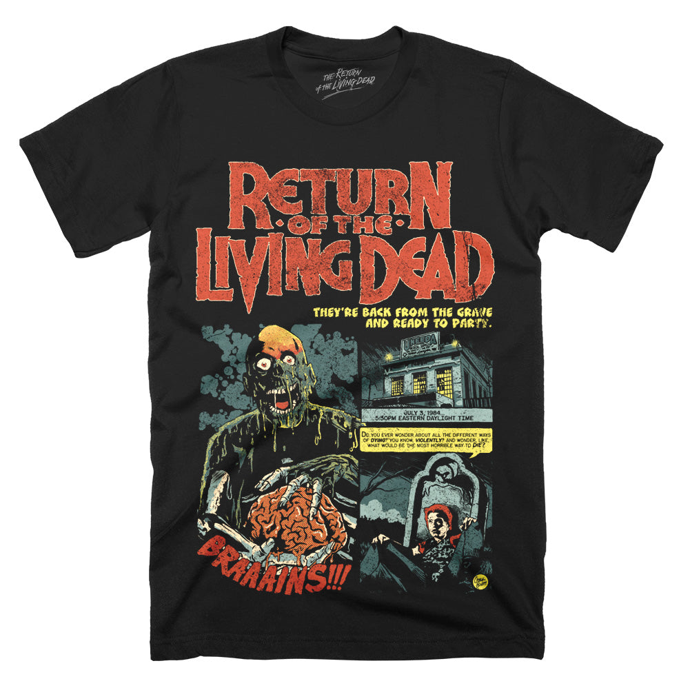 Return Of The Living Dead Chemical Spill Horror Movie T-Shirt