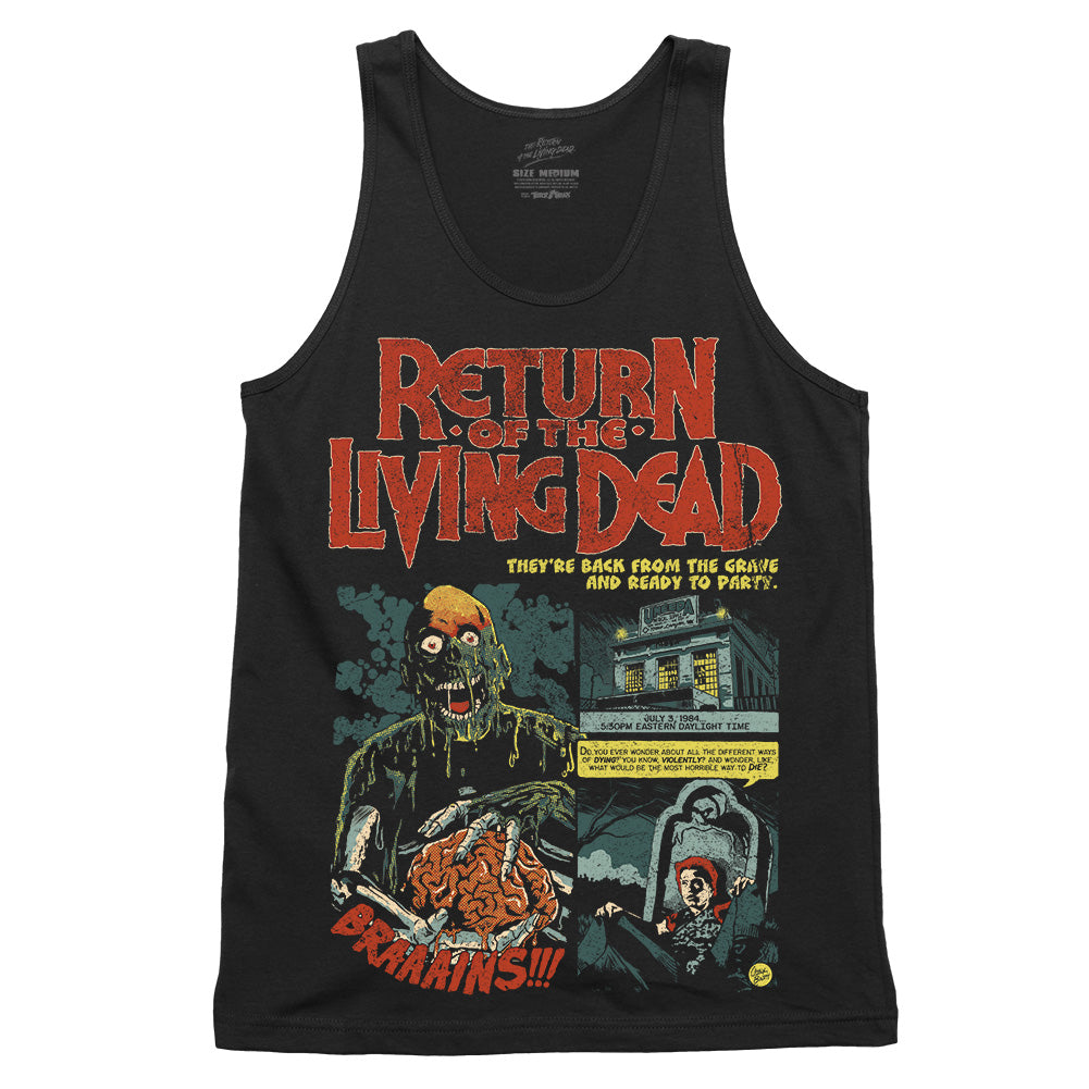 Return Of The Living Dead Chemical Spill Horror Movie Tank Top