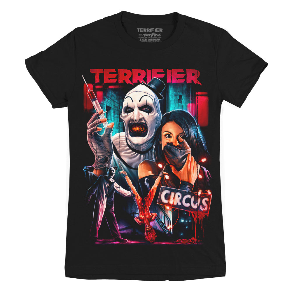 Terrifier Circus Art The Clown Horror Movie Ladies T-Shirt