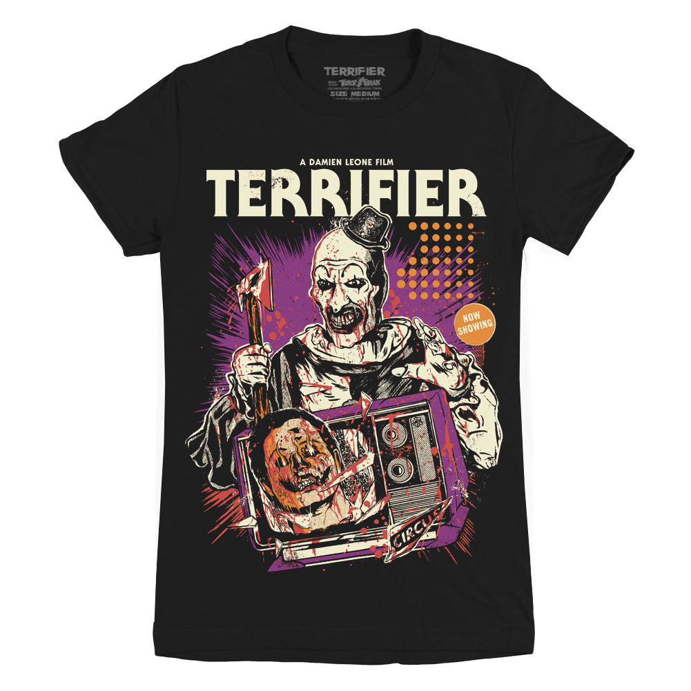 Terrifier Dead Air Art The Clown Horror Movie Ladies T-Shirt