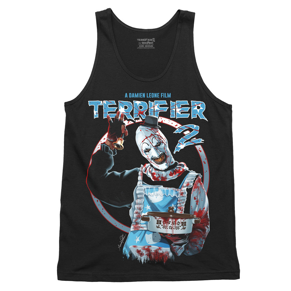 Terrifier 2 Dinner Is Served Art The Clown Horror Movie Tank Top