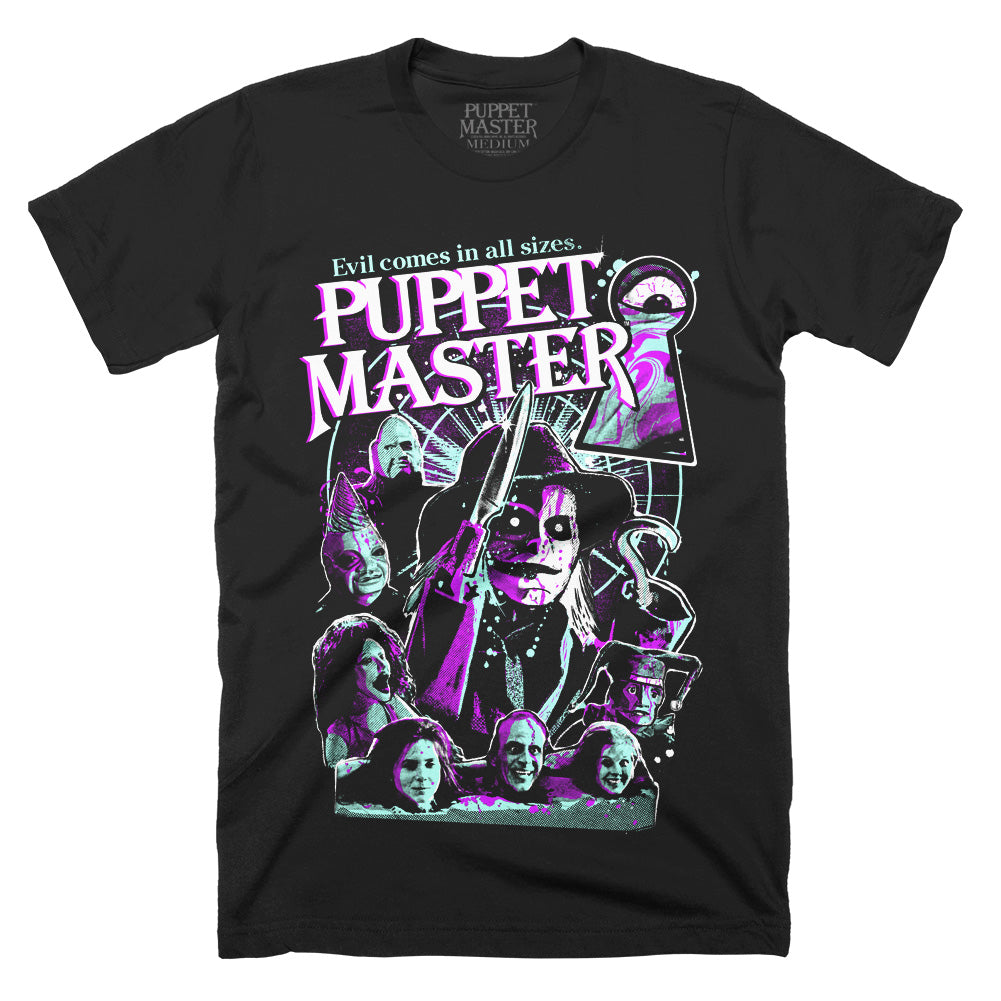 Puppet Master Evil Comes In All Sizes Horror Movie T-Shirt