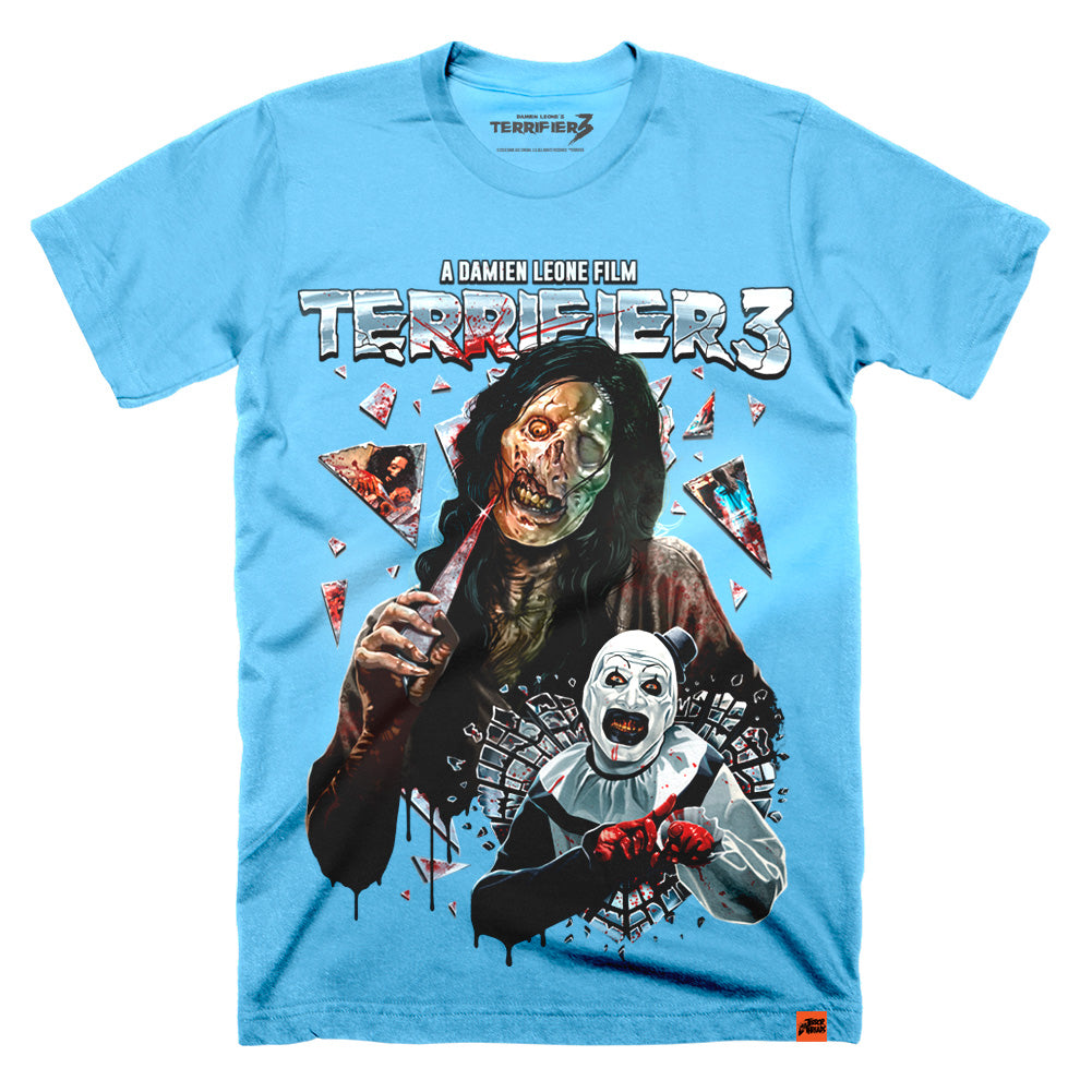 Terrifier 3 Glass Act Limited Edition Pacific Blue T-Shirt