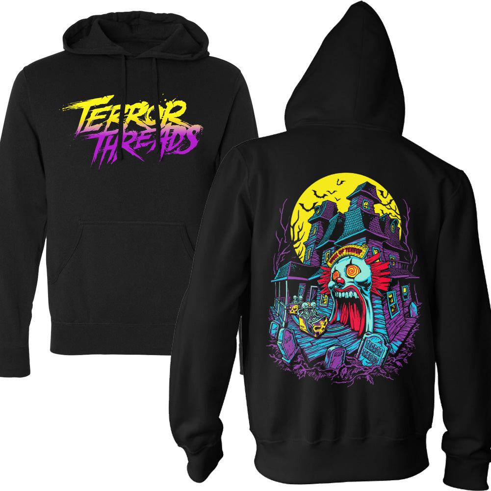 Halls Of Terror Spooky Dark Ride Pullover Hoodie