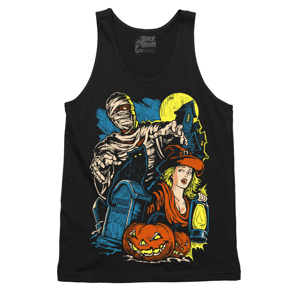 Haunted Trails Vintage Halloween Tank Top