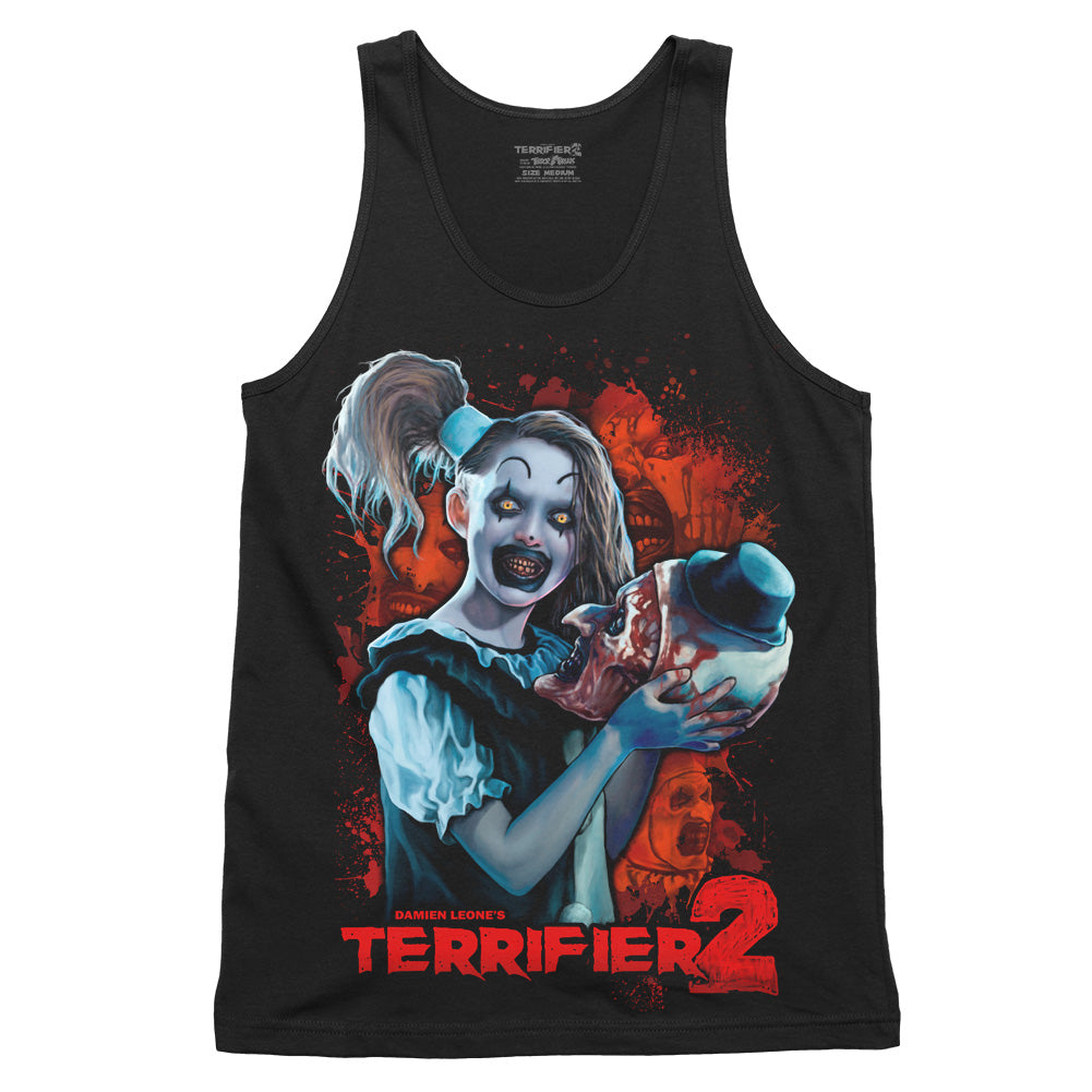 Terrifier 2 Head Case Art The Clown Horror Movie Tank Top