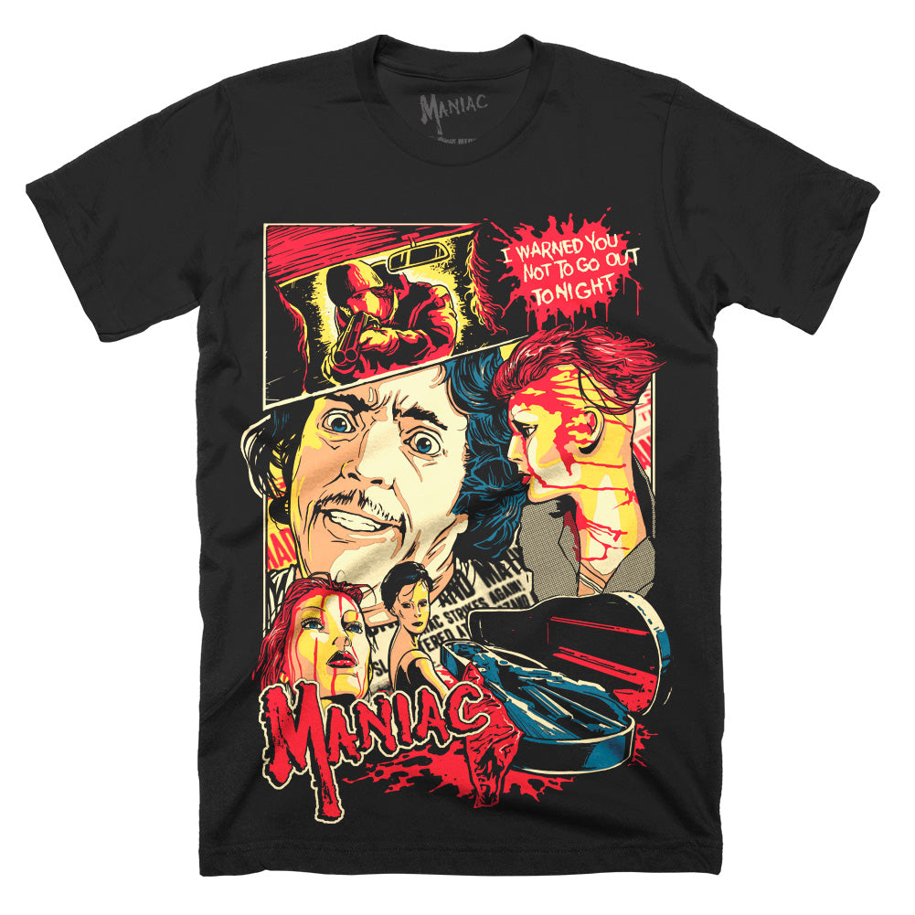 Maniac I Warned You Horror Movie T-Shirt
