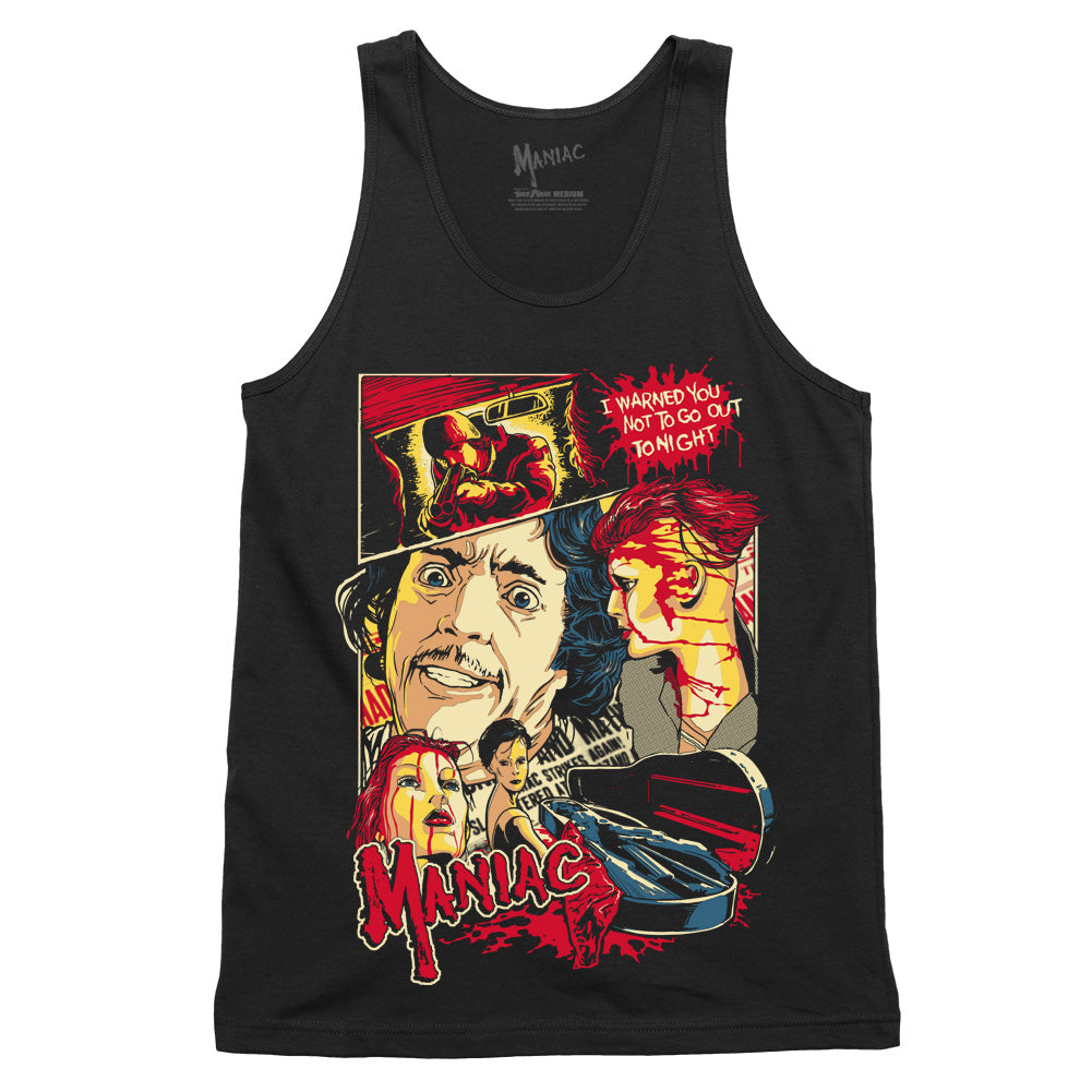 Maniac I Warned You Horror Movie Tank Top