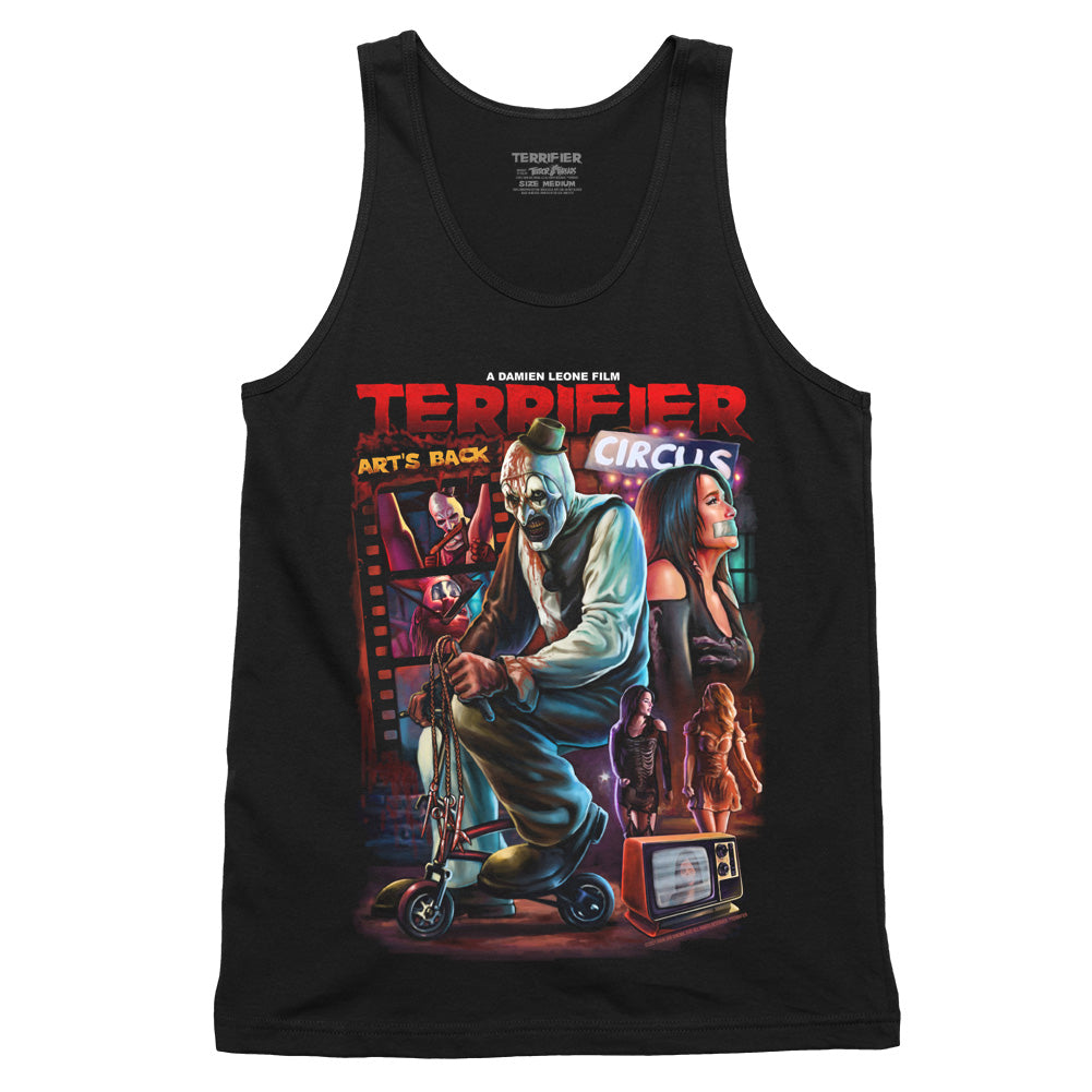 Terrifier Joy Ride Art The Clown Horror Movie Tank Top