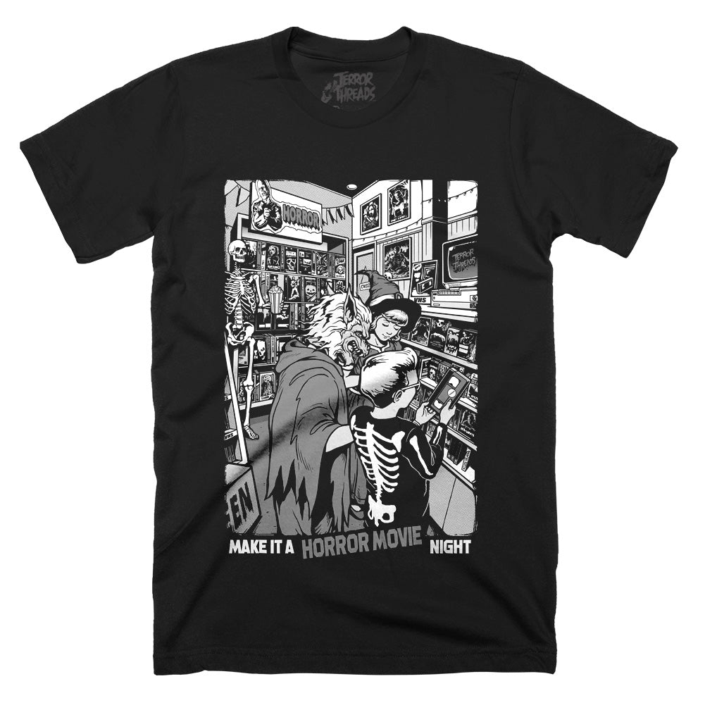 Make It A Horror Movie Night Kids T-Shirt