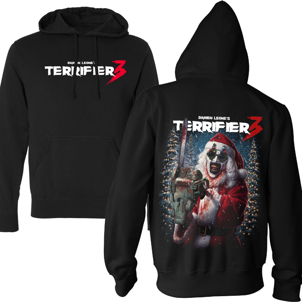 Terrifier 3 Merry Mayhem Art The Clown Pullover Hoodie