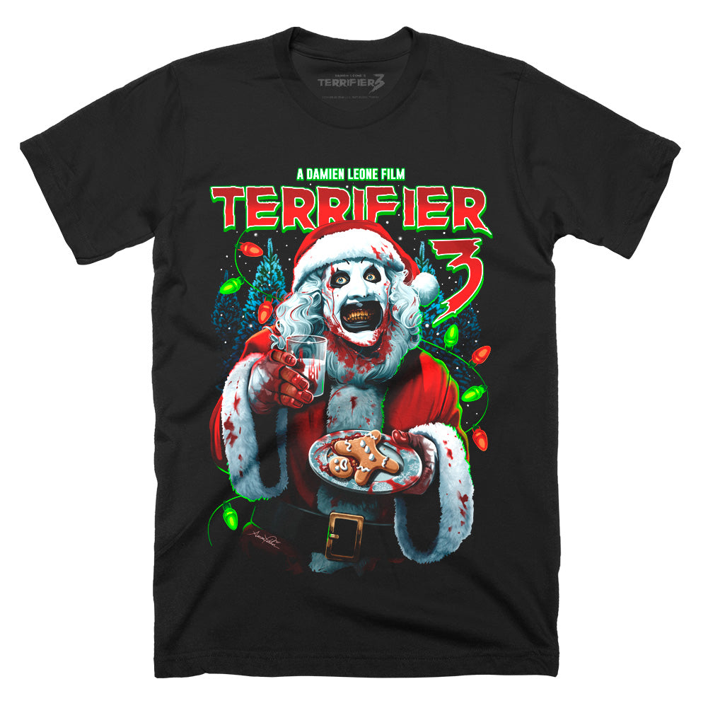 Terrifier 3 – Milk and Carnage T-Shirt | Official Art the Clown
