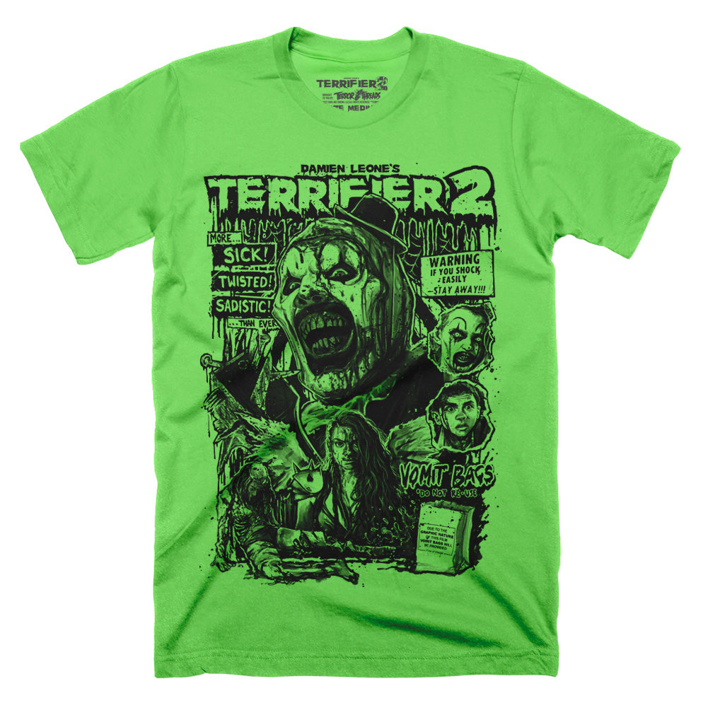 Terrifier 2 More Than Ever Limited Ghoulish Green T-Shirt