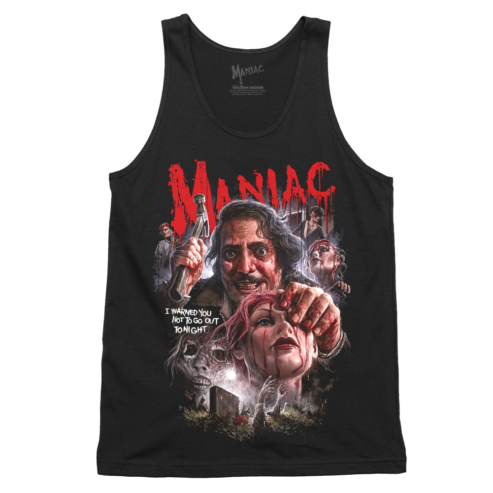 Maniac No Time To Pray Horror Movie Tank Top