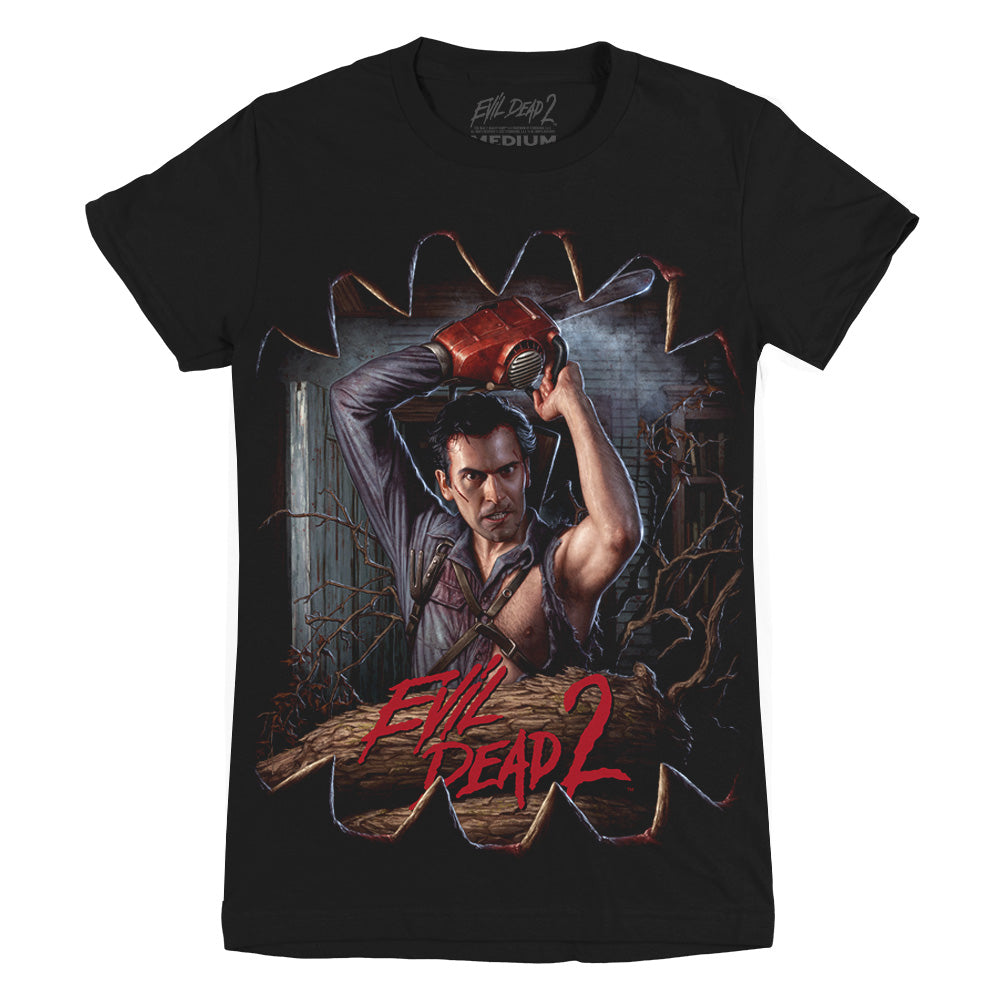 Evil Dead 2 Outside Looking In Ladies T-Shirt