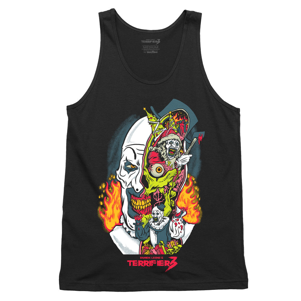Terrifier 3 Season Of Slaughter Art The Clown Horror Movie Tank Top