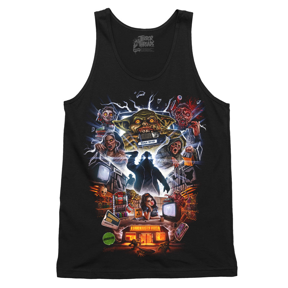 Shockbuster Video Horror Movie VHS Tank Top