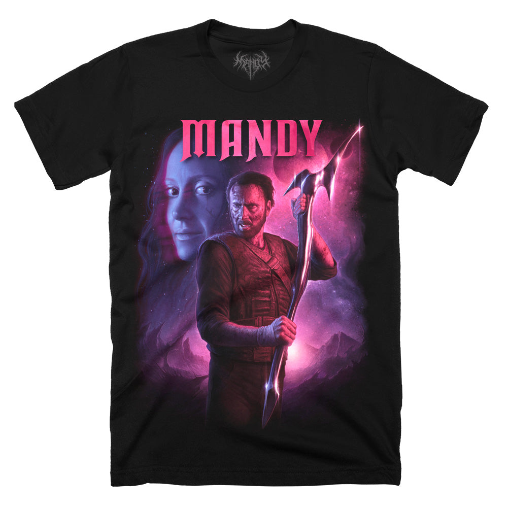 Mandy Strange and Eternal Nic Cage Horror Movie T-Shirt