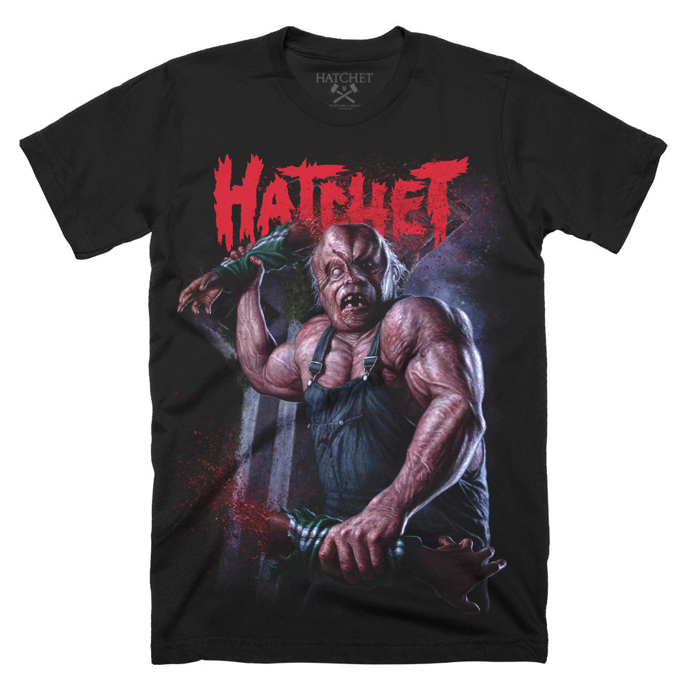 Hatchet Terror Goes Old School Horror Movie T-Shirt