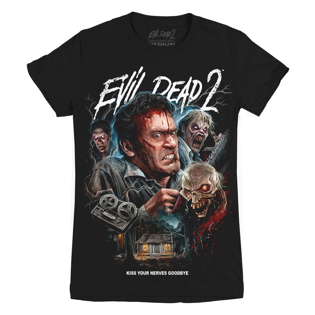 Evil Dead 2 The Cabin Crew Ladies T-Shirt