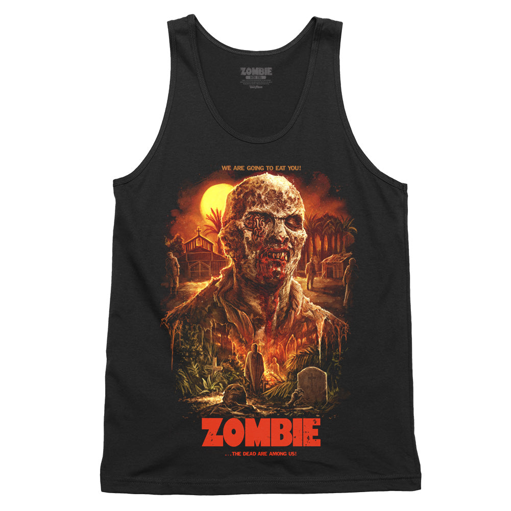 Lucio Fulci Zombie The Dead Are Among Us Cult Horror Movie Tank Top