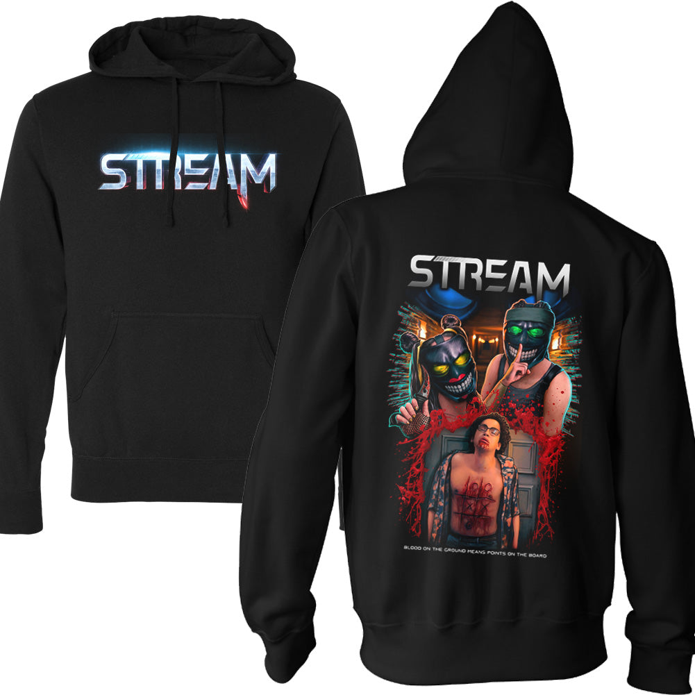 STREAM Tic Tac Terror Horror Movie Pullover Hoodie