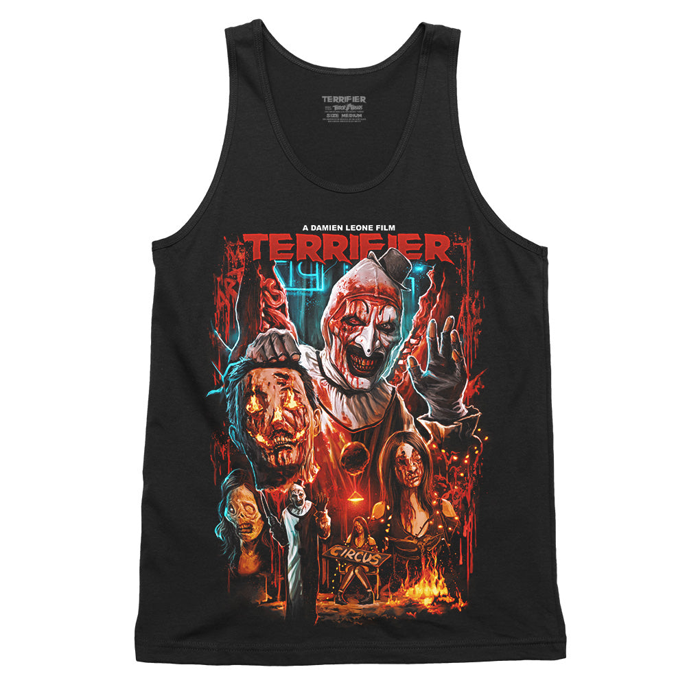 Terrifier Titan Of Terror Art The Clown Horror Movie Tank Top