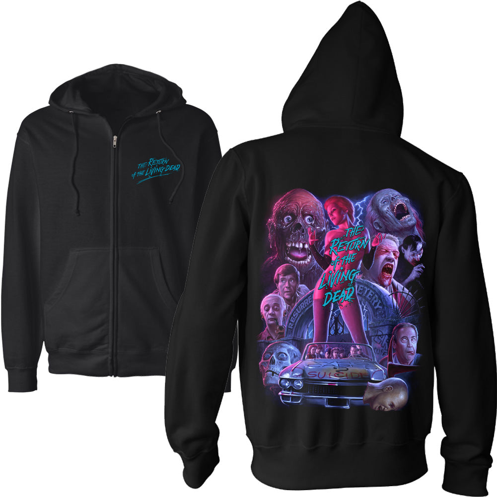 Return Of The Living Dead Who Cares Zip Hoodie