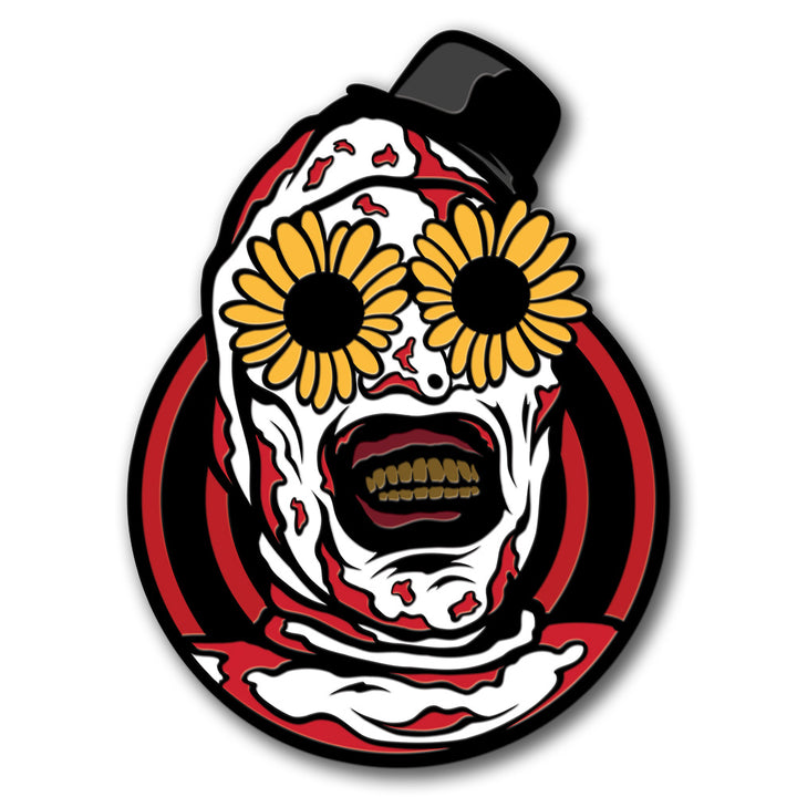 Terrifier 2 Flower Power Horror Movie Art The Clown Enamel Pin