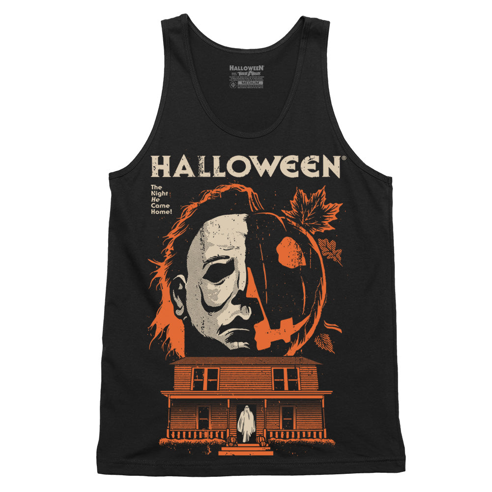 Halloween Game Face Michael Myers Horror Movie Tank Top