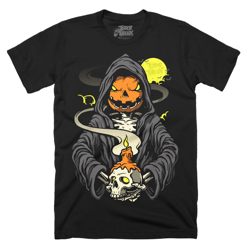 Happy Haunting Vintage Halloween Mens Unisex Adult T-Shirt