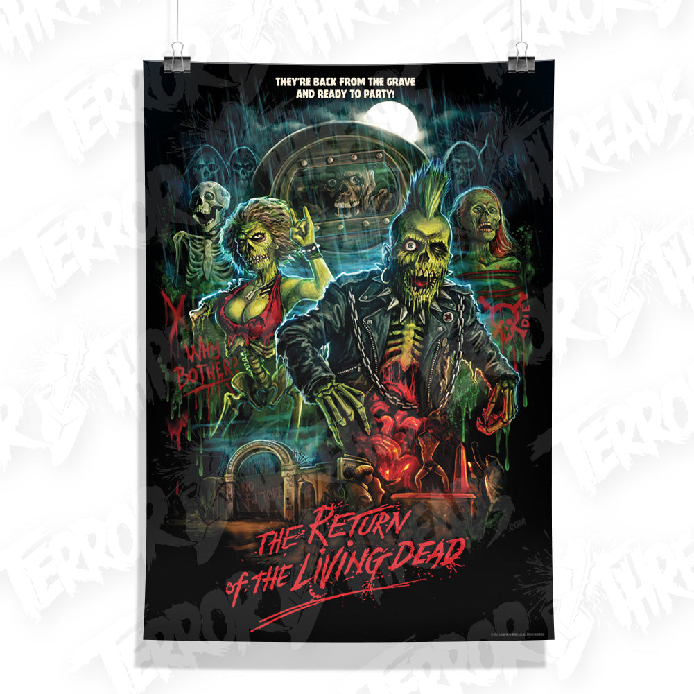 Officially Licensed Return Of The Living Dead Ready To Party Horror Movie Poster