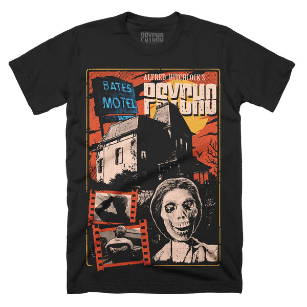 Vintage PSYCHO (1960) Alfred Hitchcock T Shirt Large With Fruit store Of The Loom Tag