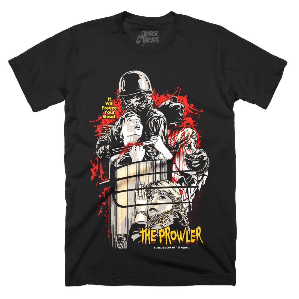 The Prowler A Four Pronged Nightmare Horror Movie T-Shirt