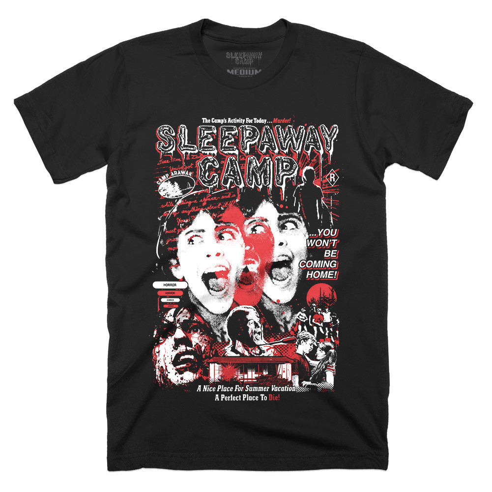 Sleepaway Camp A Nice Place For Summer Vacation Horror Movie T-Shirt