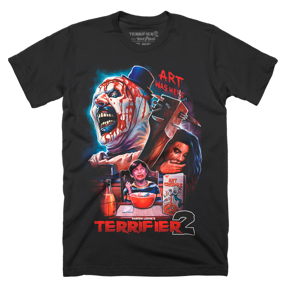 Terrifier 2 Art Was Here Horror Movie Art The Clown T-Shirt