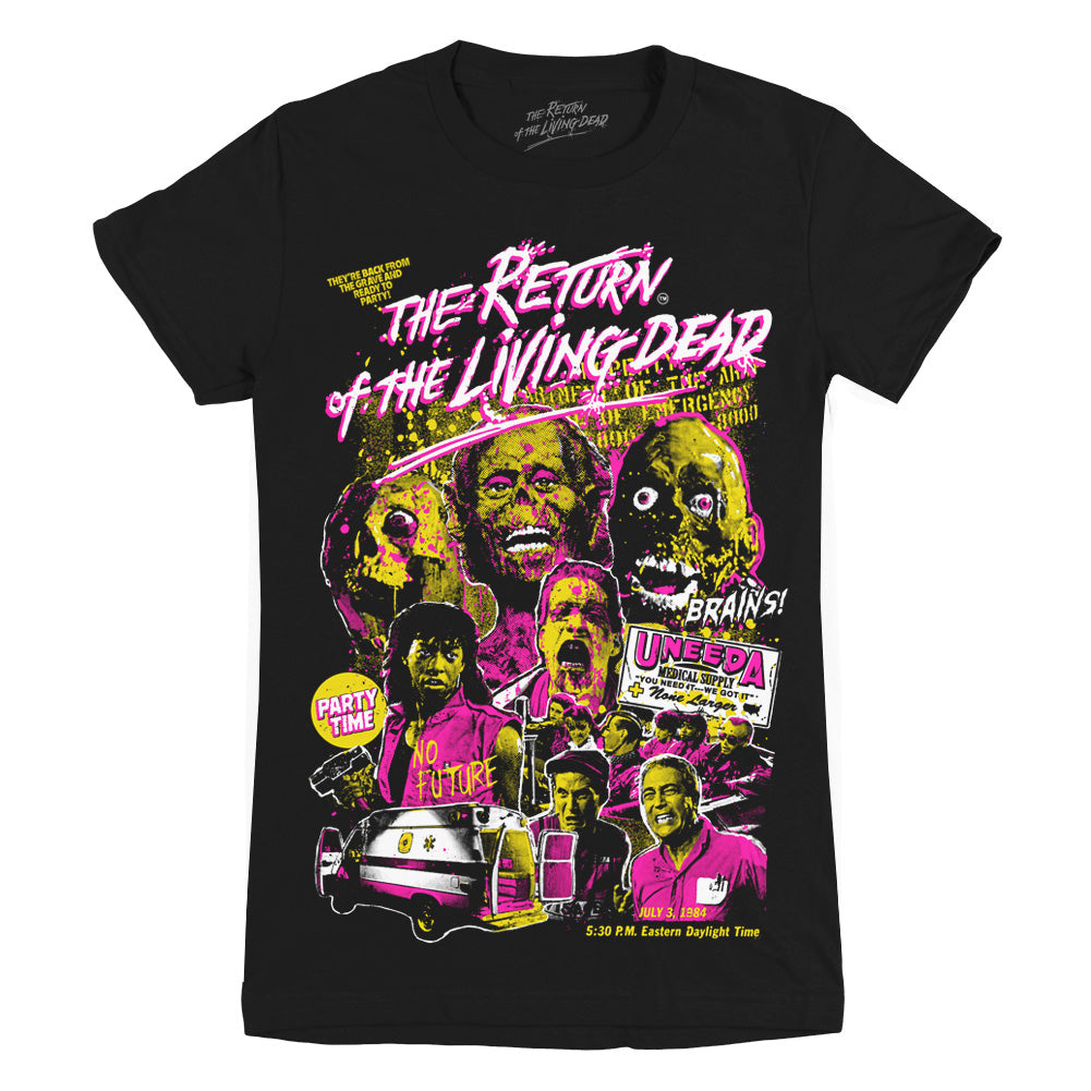 Return Of The Living Dead Back From The Grave Ladies Horror Movie T-Shirt