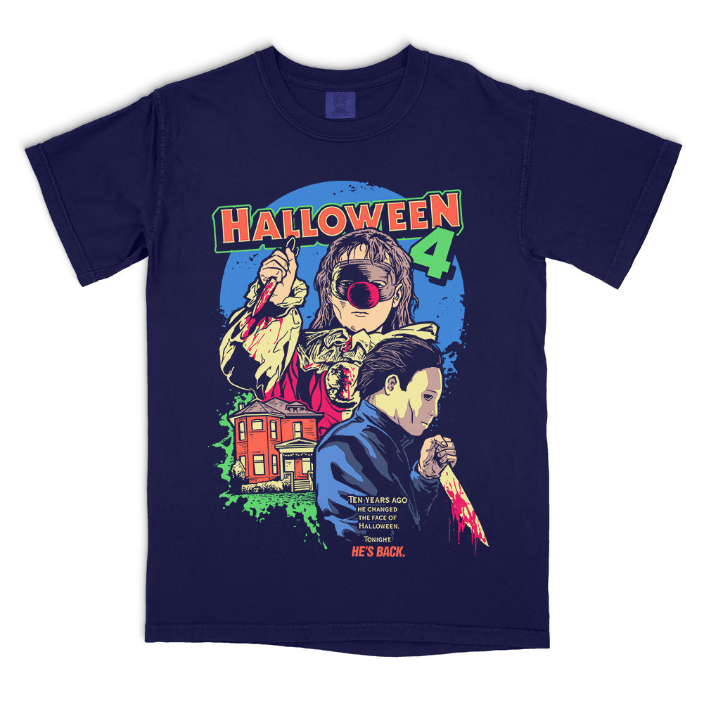 Halloween 4 Back To Haddonfield Navy T-Shirt
