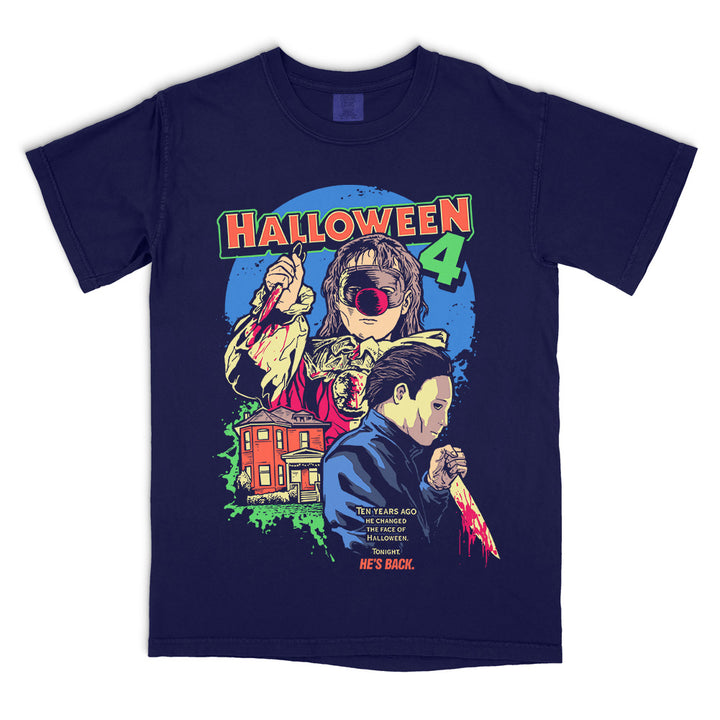 Halloween 4 Back To Haddonfield Navy T-Shirt