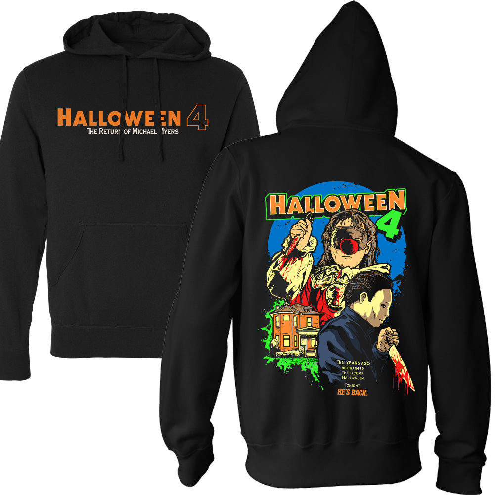 Halloween 4 Back To Haddonfield Horror Movie Pullover Hoodie