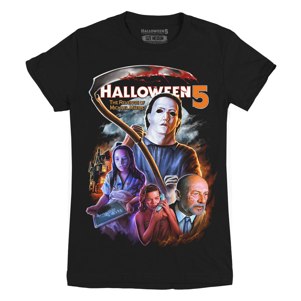 Halloween 5 Back With A Vengeance Ladies Horror Movie T-Shirt