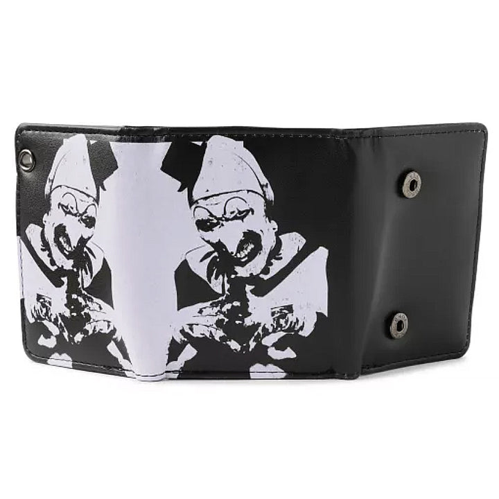 Officially Licensed Terrifier Art the Clown chain wallet back view