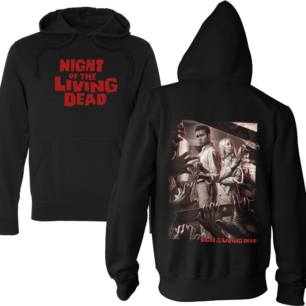 Night Of The Living Dead Bar The Doors Classic Horror Movie Pullover Hoodie