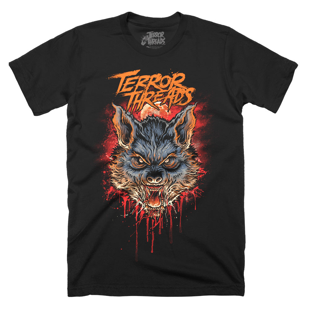 Blood Thirsty Werewolf Horror Mens Unisex Adult T-Shirt
