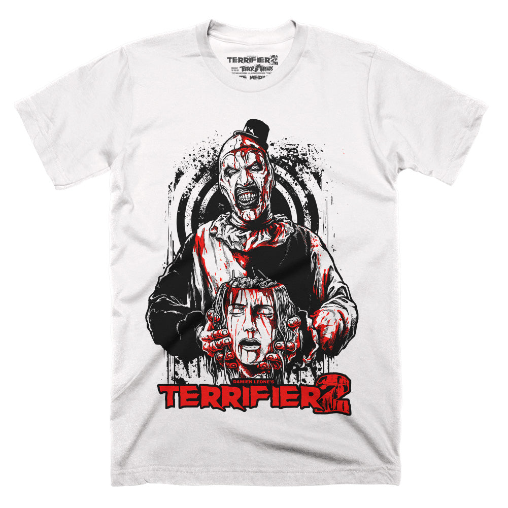 Terrifier 2 Buckethead Art The Clown Horror T-Shirt