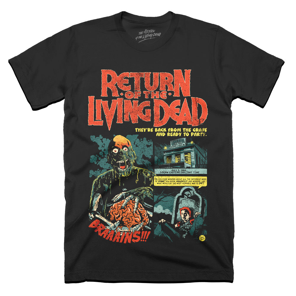 Return Of The Living Dead Chemical Spill Horror Movie T-Shirt