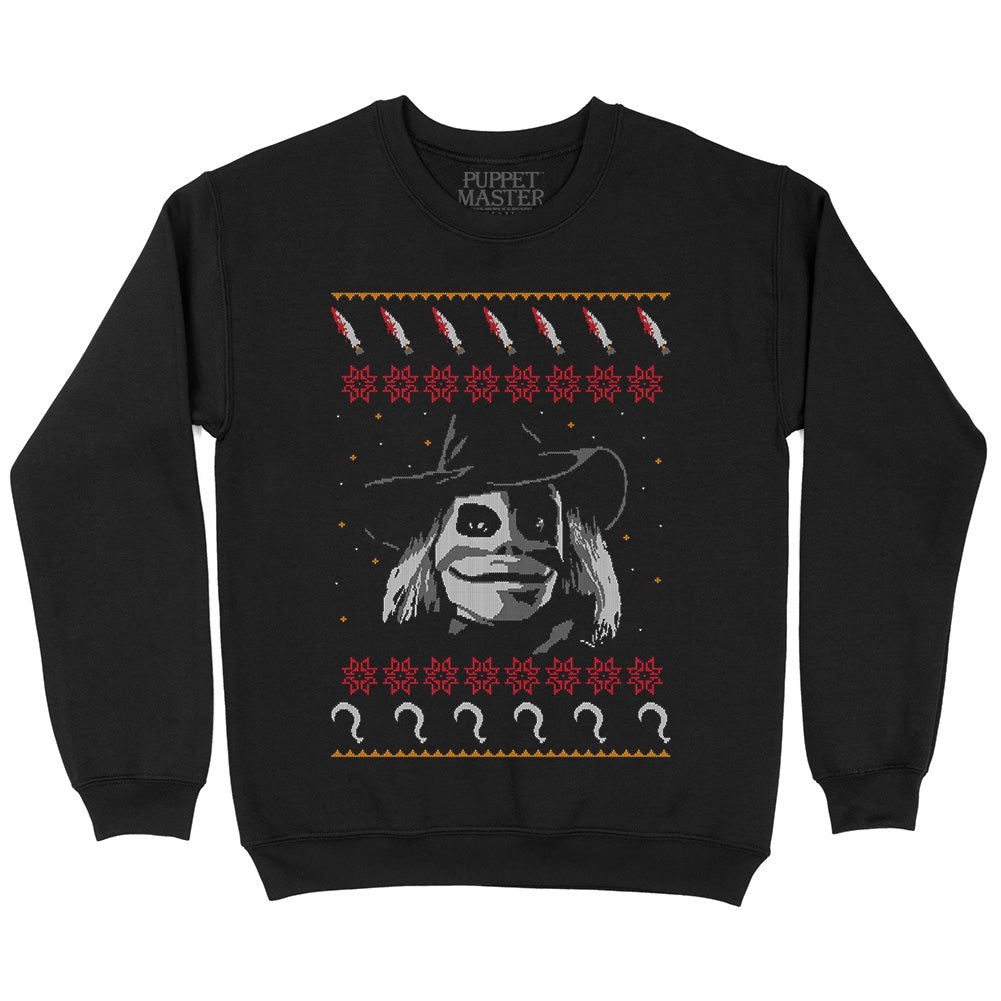 Puppet Master Christmas Blade Horror Movie Crewneck Sweatshirt